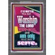 WORSHIP THE LORD THY GOD   Frame Scripture Dcor   (GWEXALT7270)   