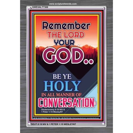BE HOLY IN ALL CONVERSATION   Scripture Art Prints   (GWEXALT7308)   