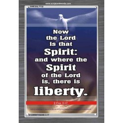 THE SPIRIT OF THE LORD GIVES LIBERTY   Scripture Wall Art   (GWEXALT732)   