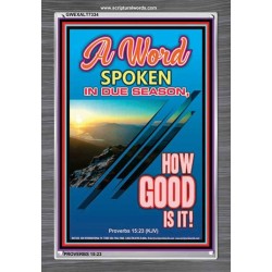 A WORD IN DUE SEASON   Contemporary Christian Poster   (GWEXALT7334)   