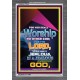 WORSHIP   Religious Art Frame   (GWEXALT7346)   