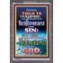 UNRIGHTEOUSNESS   Contemporary Christian Paintings Acrylic Glass frame   (GWEXALT7369)   "25x33"