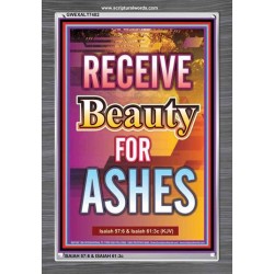 BEAUTY FOR ASHES   Christian Paintings Acrylic Glass Frame   (GWEXALT7402)   