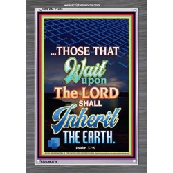 WAIT UPON THE LORD   Bible Verses Frame for Home   (GWEXALT7425)   "25x33"