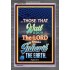 WAIT UPON THE LORD   Bible Verses Frame for Home   (GWEXALT7425)   "25x33"