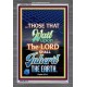 WAIT UPON THE LORD   Bible Verses Frame for Home   (GWEXALT7425)   