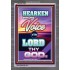 THE VOICE OF THE LORD   Christian Framed Wall Art   (GWEXALT7468)   "25x33"