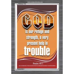 A VERY PRESENT HELP   Scripture Wood Frame Signs   (GWEXALT751)   