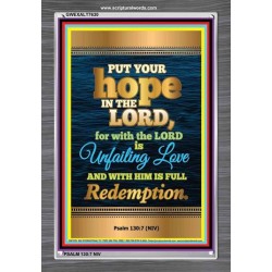 UNFAILING LOVE   Bible Scriptures on Love frame   (GWEXALT7630)   "25x33"