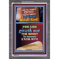 WORDS OF GOD   Bible Verse Picture Frame Gift   (GWEXALT7724)   "25x33"