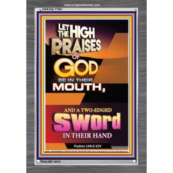 A TWO EDGED SWORD   Modern Christian Wall Dcor Frame   (GWEXALT7801)   "25x33"