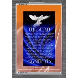 THE SPIRIT OF THE LORD DOETH MIGHTY THINGS   Framed Bible Verse   (GWEXALT788)   
