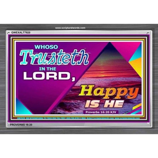 TRUST IN THE LORD   Framed Bedroom Wall Decoration   (GWEXALT7920)   