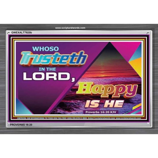 TRUST IN THE LORD   Framed Children Room Wall Decoration   (GWEXALT7920b)   