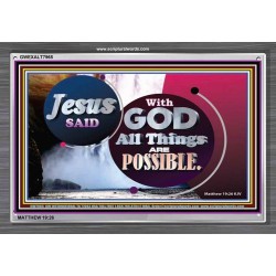 ALL THINGS ARE POSSIBLE   Decoration Wall Art   (GWEXALT7965)   