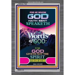 THE WORDS OF GOD   Framed Interior Wall Decoration   (GWEXALT7987)   
