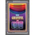 BE GRATEFUL TO GOD   Scripture Art Acrylic Glass Frame   (GWEXALT8002)   "25x33"