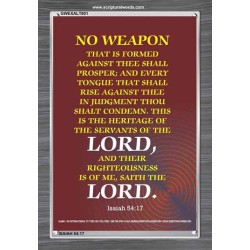 ABSOLUTE NO WEAPON    Christian Wall Art Poster   (GWEXALT801)   