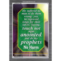 TOUCH NOT MINE ANOINTED   Bible Verse Wall Art Frame   (GWEXALT802)   "25x33"