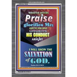 THE SALVATION OF GOD   Bible Verse Framed for Home   (GWEXALT8036)   