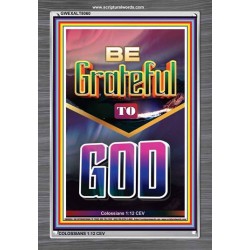 BE GRATEFUL   Large Framed Scripture Wall Art   (GWEXALT8060)   
