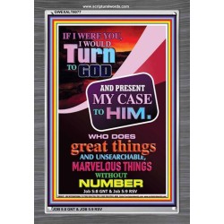 TURN TO GOD   Scripture Wooden Frame   (GWEXALT8077)   "25x33"