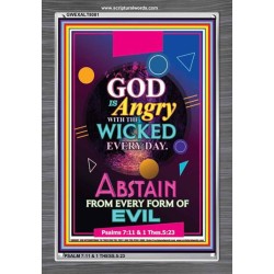 ANGRY WITH THE WICKED   Scripture Wooden Framed Signs   (GWEXALT8081)   
