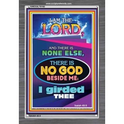 THERE IS NO GOD BESIDE ME   Biblical Art Acrylic Glass Frame    (GWEXALT8165)   