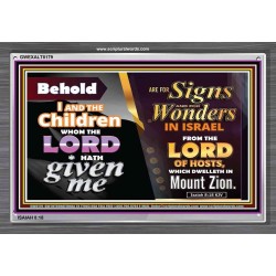 SIGNS AND WONDERS   Framed Office Wall Decoration   (GWEXALT8179)   