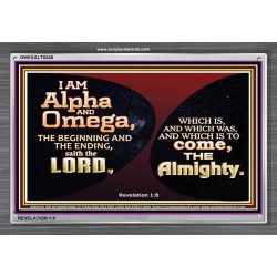 ALPHA AND OMEGA   Scripture Art   (GWEXALT8248)   