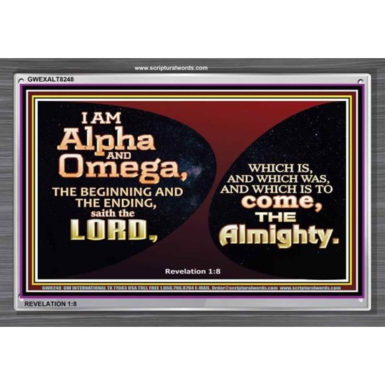 ALPHA AND OMEGA   Scripture Art   (GWEXALT8248)   