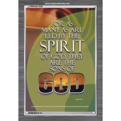 BE LED BY THE SPIRIT OF GOD   Framed Religious Wall Art    (GWEXALT828)   