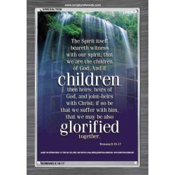 WE ARE THE CHILDREN OF GOD   Scriptural Portrait Acrylic Glass Frame   (GWEXALT830)   "25x33"