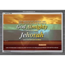 AND I APPEARED UNTO ABRAHAM   Bible Verse Frame Online   (GWEXALT840)   