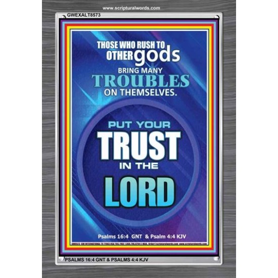 TRUST IN THE LORD   Framed Bible Verse   (GWEXALT8573)   