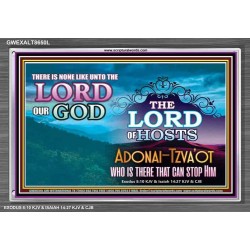 ADONAI TZVA'OT - LORD OF HOSTS   Christian Quotes Frame   (GWEXALT8650L)   