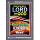 ADONAI JEHOVAH SHAMMAH GOD IS HERE   Framed Hallway Wall Decoration   (GWEXALT8654)   