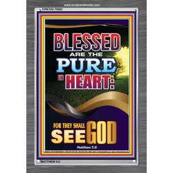 THEY SHALL SEE GOD   Scripture Art Acrylic Glass Frame   (GWEXALT8663)   