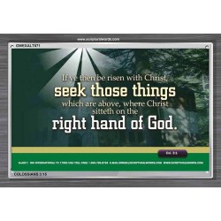 SEEK THOSE THINGS   Framed Bible Verse   (GWEXALT871)   