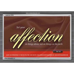SET YOUR AFFECTION   Inspirational Bible Verses Framed   (GWEXALT876)   