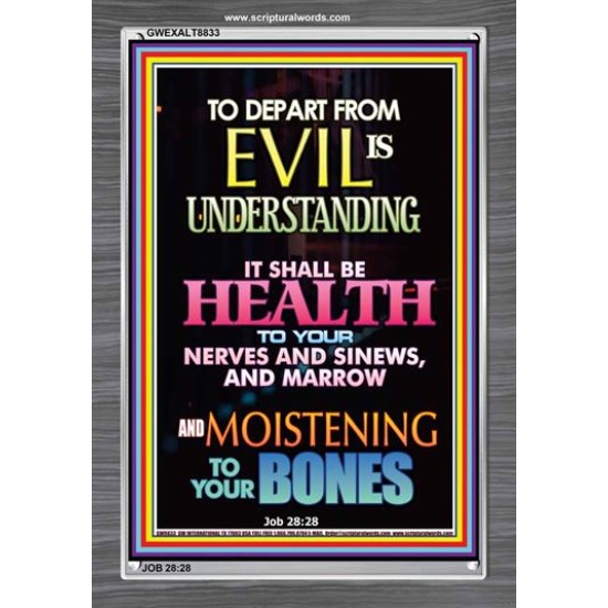 WISDOM IS HEALTH   Inspirational Wall Art Frame   (GWEXALT8833)   