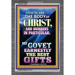 YE ARE THE BODY OF CHRIST   Bible Verses Framed Art   (GWEXALT8853)   "25x33"