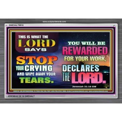 WIPE AWAY YOUR TEARS   Framed Sitting Room Wall Decoration   (GWEXALT8918)   "33x25"