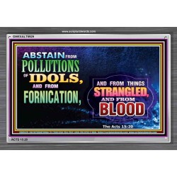 ABSTAIN FORNICATION   Inspirational Wall Art Poster   (GWEXALT8929)   
