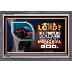 A MEMORIAL BEFORE GOD   Framed Scriptural Dcor   (GWEXALT8976)   "33x25"