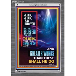 VERILY VERILY I SAY TO YOU   Frame Bible Verses Online   (GWEXALT9127)   "25x33"