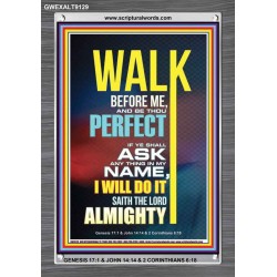 WALK BEFORE ME   Bible Verse Frames online   (GWEXALT9129)   "25x33"