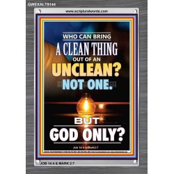 UNCLEAN   Scriptures Wall Art   (GWEXALT9144)   "25x33"