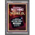 WE BROUGHT NOTHING TO THE WORLD   Frame Scriptures Dcor   (GWEXALT9147)   "25x33"