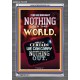 WE BROUGHT NOTHING TO THE WORLD   Framed Scriptural Dcor   (GWEXALT9147B)   